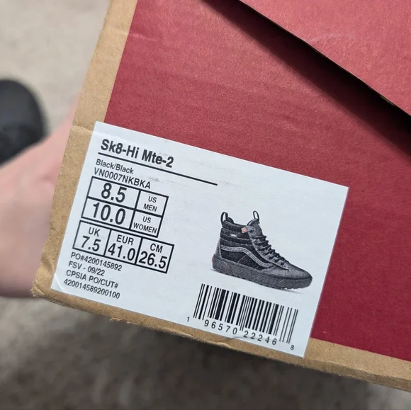 Vans Black Suede MTE-2 Sneakers - Picture 7 of 8